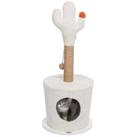 Abri douillet TRIXIE - Avec cactus - ø 36 × 84 cm - Creme