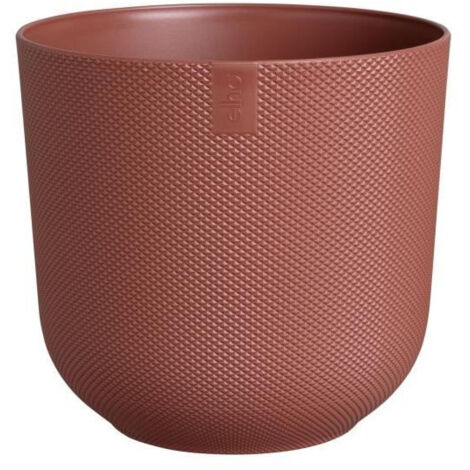 Pot de fleur - Elho - Jazz Rond - Rouge - L 30 x B 29.5 x H 27 cm - Intérieur - 100% recyclé (1/5)