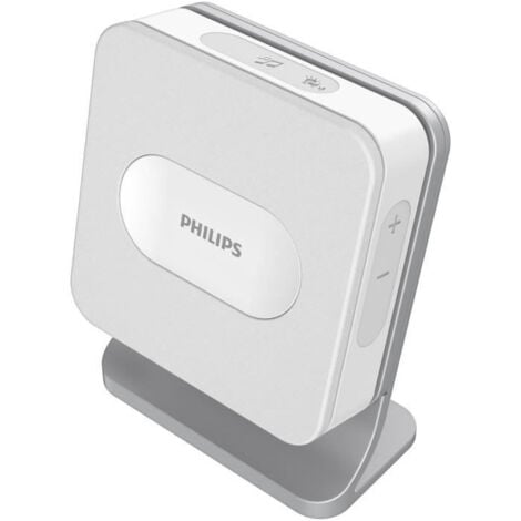 Sonnette sans fil Philips - Welcome Bell 300 Basic - Portée 300m - 4 sonneries haute qualité