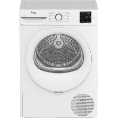 Beko – Sèche-linge pompe à chaleur 10 kg A++ – 15 programmes dont express 14 min – Niveau sonore 64 dB – Tambour inox à alvéoles - D0H11030