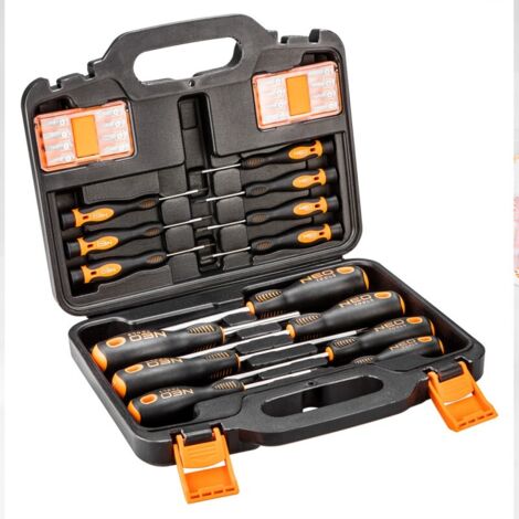 Neo Tools 04-209 Coffret 30 pièces tournevis acier S2 (1/4)