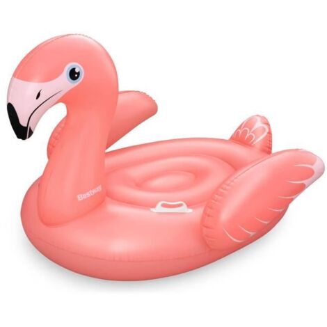 Bestway Flotteur Flamant Rose avec Poignées 168x120 cm +3 Ans Plage Piscine 41526 (1/5)