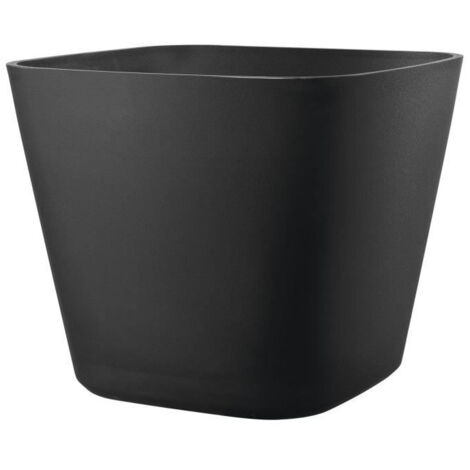 Pot de fleurs carré - DEROMA - Origin - 12 L - Anthracite (1/5)