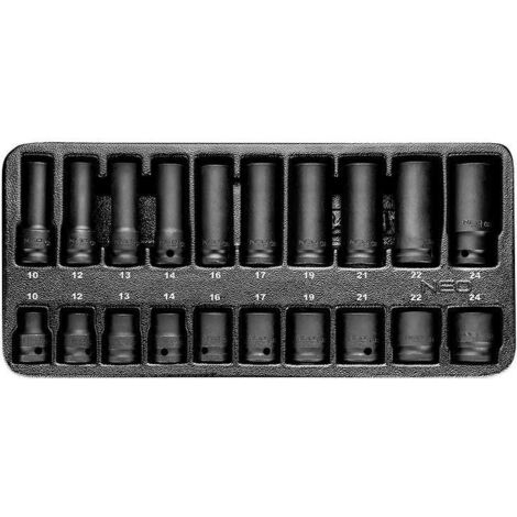 Insert douilles à chocs 1/2 NEO TOOLS 84-241 20 pièces (1/2)