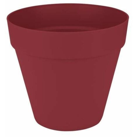 Pot de fleur - Elho - Loft Urban Rond - Rouge - L 29 x B 28.5 x H 26 cm - Extérieur - 100% recyclé (1/3)
