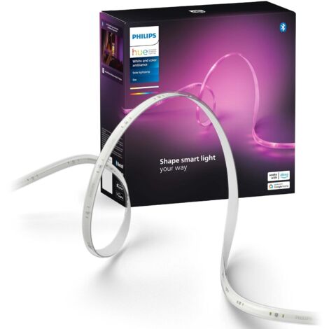 Bande LED 5m Philips Hue Solo – 16 millions de couleurs – IP20 – Connectivité Zigbee et Bluetooth – 1700 lumens - A960673 (1/5)