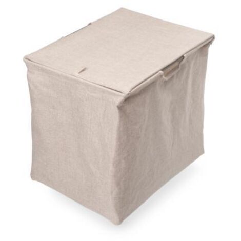 Emuca 7137928 Panier pour armoires et dressings Quartz, 418x320x400mm, Acier et Tissu, Titane (1/5)