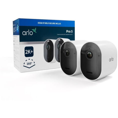 Pack 2 Cameras - ARLO - Pro 5 - Extérieur - Batterie - Vision nocturne (1/5)