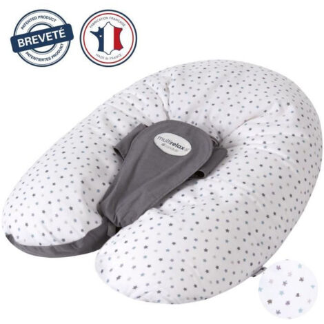 Candide Multirelax coussin d'allaitement gris ergonomique
