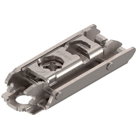Blum CLIP TOP embase acier nickelé réglage hauteur
