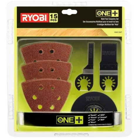 RYOBI Kit spécial bois 15 pièces multitool - RAK15MT (1/3)