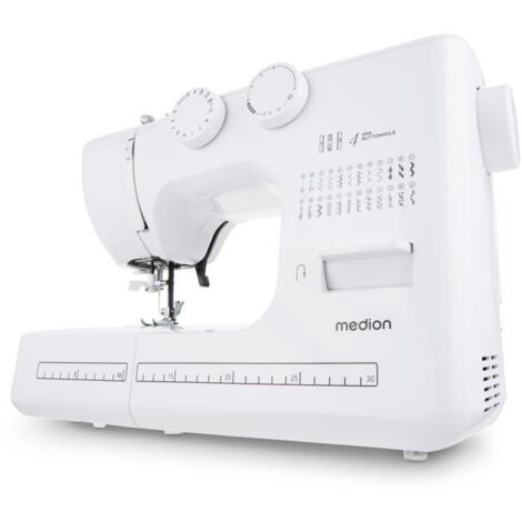Machine à coudre MEDION SM 60 62 W 24 points Blanc avec éclairage LED