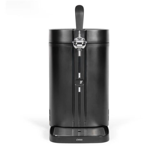 Tireuse a biere - LIVOO - DOM511 - 60W - Pour fûts de 5L auto-pressurisés - Conservation 30j - 3 a 12°C - Plateau égouttoir
