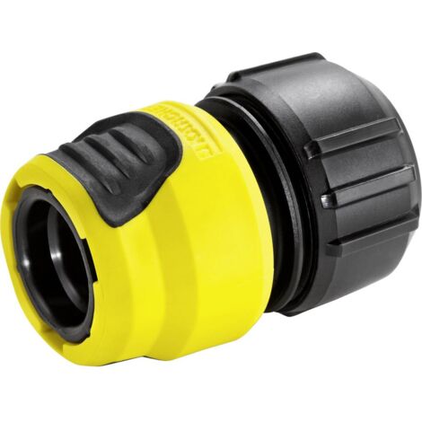 Kärcher – Raccord réparateur universel Aquastop 13-15-19mm – Système de clic – Design ergonomique – Pour arrosage jardin et nettoyage