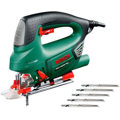 Bosch – Scie sauteuse filaire 900W – Profondeur de coupe 90mm – Cadence de coupe réglable – Pour bois dur et teck – Inclinaison 45°