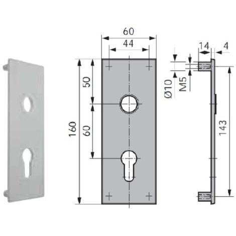 Plaque de propreté alu argent WSS 16570000114