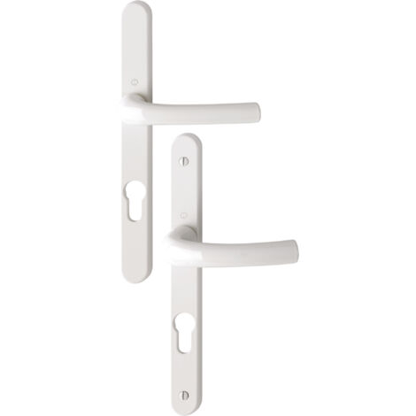 Hoppe – Ensemble Tokyo double béquille clé I pour cylindre européen entraxe 92mm finition aluminium – Installation facile sans vis apparentes