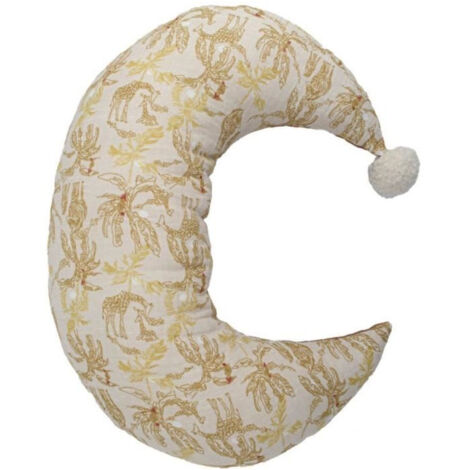 Coussin lune - DOMIVA - Honey Moon - 2 faces différentes (1/3)