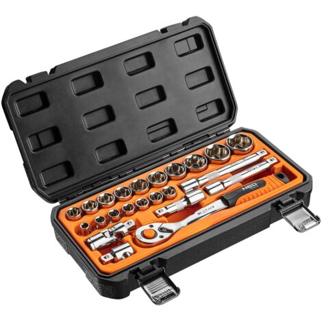 Neo Tools 08-694 Ensemble de 23 clés à douille acier (1/5)