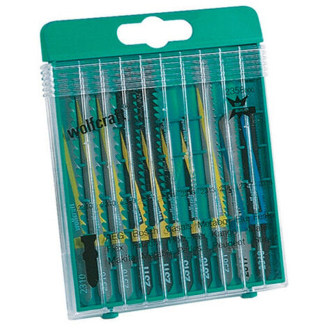 Coffret de 10 lames WOLFCRAFT 2358000 pour scie sauteuse (1/4)