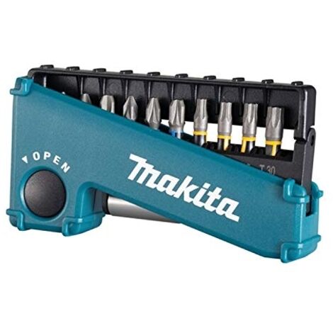 Makita – Jeu d'embouts de vissage E03567 – 11 pièces – Embouts Philips, Pozidriv, Torx – Pour visseuse à choc – Étui de transport inclus (1/10)