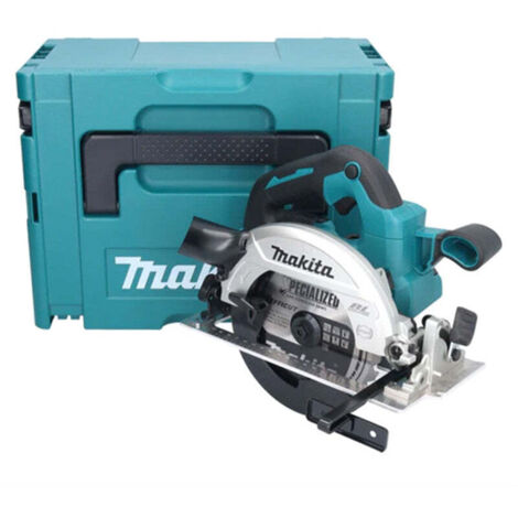 Makita – Scie circulaire 18V 165 mm – Moteur Brushless – Technologie ADT pour coupe précise – Coffret Makpac – 57 mm profondeur de coupe - DHS661ZJ