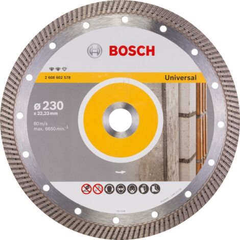 Bosch – Disque diamant 230 mm – Alésage 22,23 mm – Coupe précise pour béton et matériaux durs – Longue durée de vie