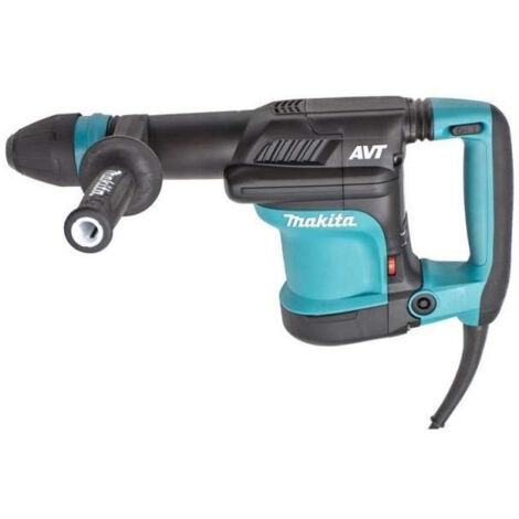 Makita – Burineur SDS-Max HM0871C – 1100W avec 8,1J de force de frappe – Système anti-vibration – Pour béton armé et chantiers humides