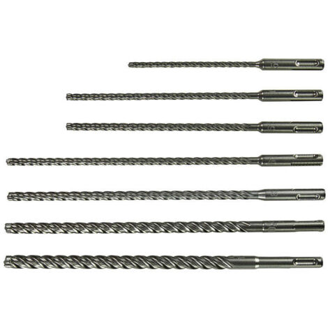 Coffret de 7 forets NEMESIS II MAKITA E-14906 à emmanchement SDS-Plus (longs)
