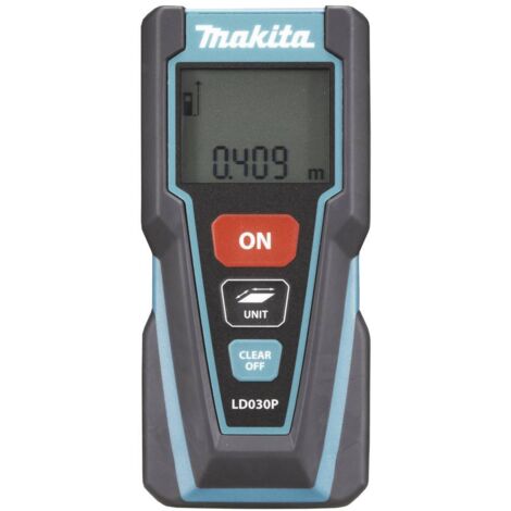 Makita – Télémètre laser 30 m – Précision +/- 2 mm – Classe d'étanchéité IP54 – Mesure continue pour chantiers professionnels