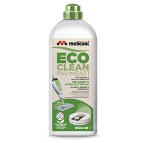 Nettoyant multi-surfaces bio 1L – Pour tous types de sols – Flacon en plastique recyclé – Parfum frais et respectueux de l'environnement – Meliconi