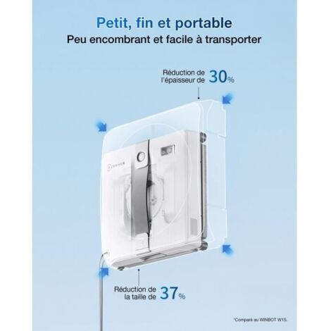 Lingettes Nettoyage ECOVACS WINBOT MINI - Chiffons Microfibre Pour Robot Nettoyeur Vitres | Lot De 2 Pièces
