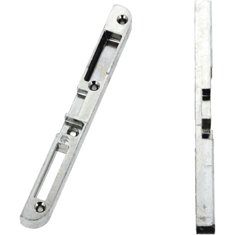 Ferco – Gâche centrale TRIMATIC à défoncer gauche – Pour crémones-serrures GU EUROPA R2 – Métal durable – Dimensions 190 x 18 x 13 mm