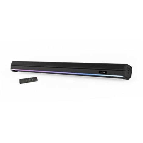 Barre de son bluetooth 60W – LED multicolores – Bluetooth V5.0 – HDMI – USB 2.0 – micro SD – FM – Batterie 2400mAh – Inovalley