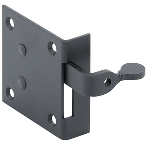 Loqueteau de volet intérieur 176mm droite – Acier noir pour volets en bois – Mécanisme fiable – 176D – Couillet