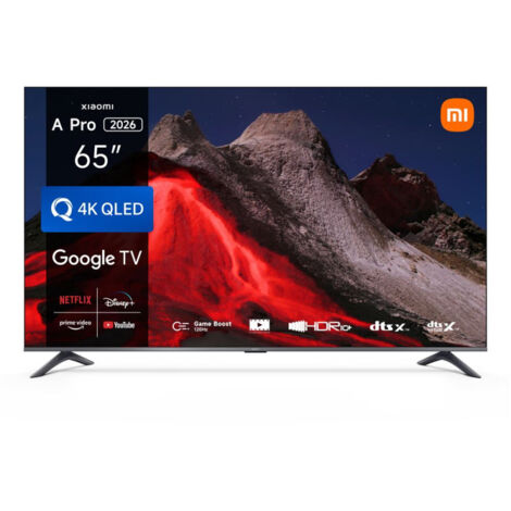Xiaomi – TV QLED 65 pouces 4K UHD 120Hz – Dolby Audio – Google TV 2 – Design ultra-fin gris anthracite