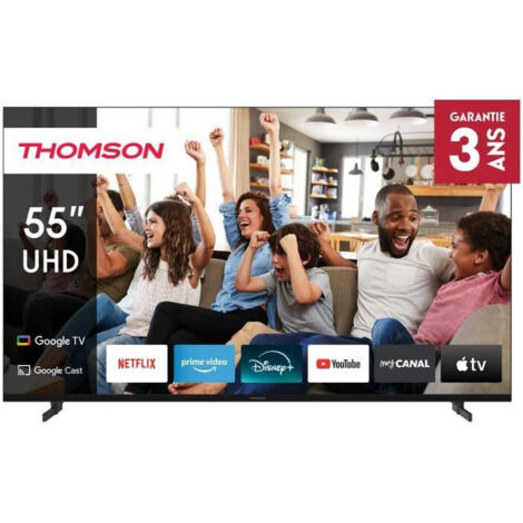 THOMSON 55UG4S14 - TV LED 55 (139 cm) - 4K UHD 3840x2160 - HDR 10 - Google TV - 2xHDMI 2.1 + 2xHDMI 2.0 (1/5)