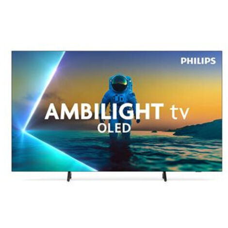 TV OLED Ambilight Philips 77OLED810 194 cm 4K UHD 2025 Gris métal