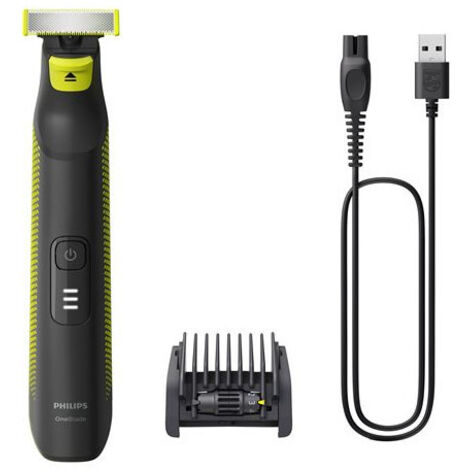 Philips – Rasoir électrique homme OneBlade Pro QP6506 – Tête de rasage unique – 5,4 W – Noir