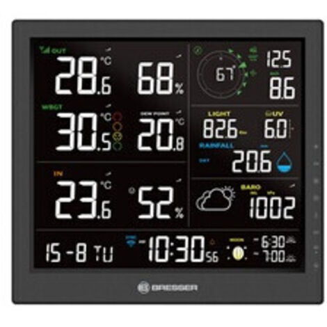 Station météo Bresser Station meteo WiFi avec ecran 10 pour mesurer lire et publier des donnees locales 7004406