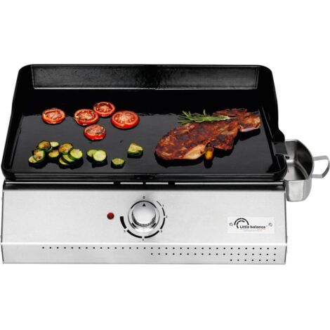 Plancha électrique 2150w plaque fonte émaillée 50x35cm - Little Balance - 8713