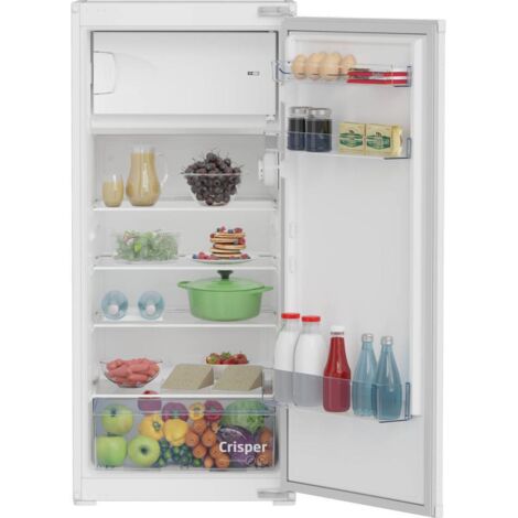 Beko – Réfrigérateur intégré 1 porte – Volume 175L – Dimensions H 121.5 x L 54 x P 54.5 cm – Froid statique – Classe énergétique E