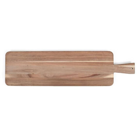 Maxi planche apéritive - LIVOO - MES151 - Bois acacia FSC - 75 x 19,5 cm - Pieds en bois (1/5)