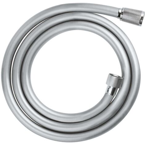 Grohe – Flexible de douche 1,5 m chromé – Raccord G 1/2' – Résistance à la pression 5 bar – Protection AntiFold – 28741002