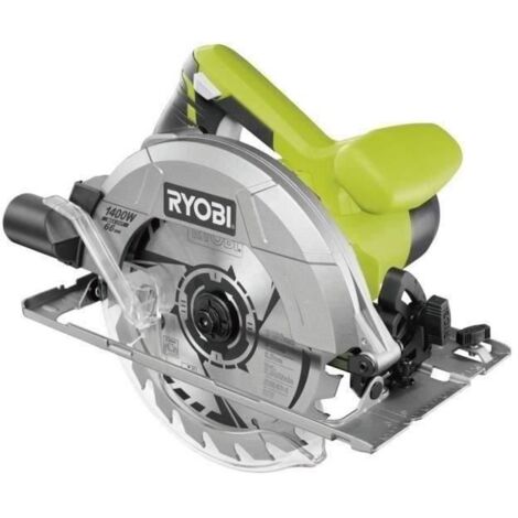 Ryobi – Scie circulaire 1400 W – Diamètre 190 mm – Profondeur de coupe 66 mm – 2 lames incluses pour bois dur – Moteur puissant (1/2)