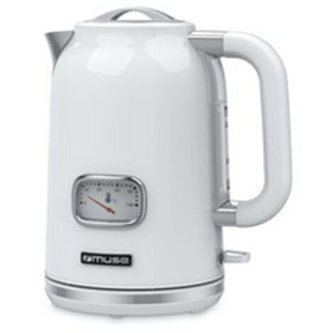 Muse MS-030 WS Bouilloire sans fil 1,7 litre blanc et argent (1/2)