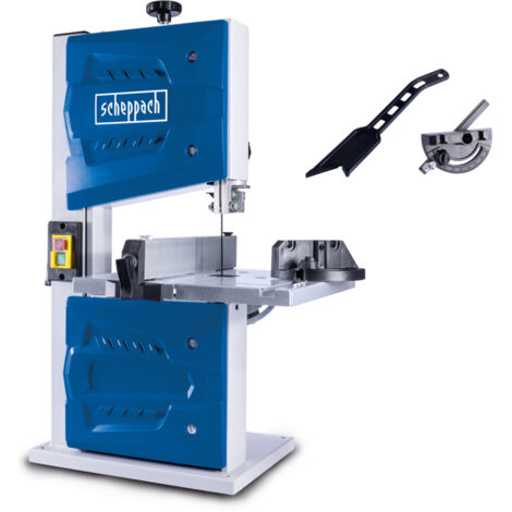 Scheppach Scie à ruban HBS25 - 350 W – 230 V - Hauteur de coupe 80 mm – Vitesse du ruban 880 m/min – Vitesse de rotation 1400 min-1 – Table inclinable à 45° (1/5)