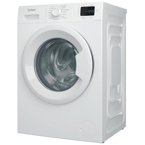 Indesit – Lave-linge hublot 9 kg – Classe A – Moteur à induction silencieux – 15 programmes dont express 14' – Tambour 54L – Démarrage différé jusqu'à 24h (1/5)