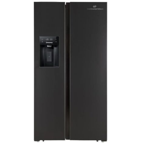 Réfrigérateur américain - CONTINENTAL EDISON - CERANF556B1 - Distributeur eau / glaçons - Classe E - 91,1 x 70,6 x 178 cm -
