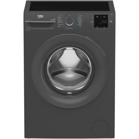 Beko – Lave-linge 9 kg – Induction – 1200 trs/min – Classe A – Technologie EnergySpin – Design noir (1/5)
